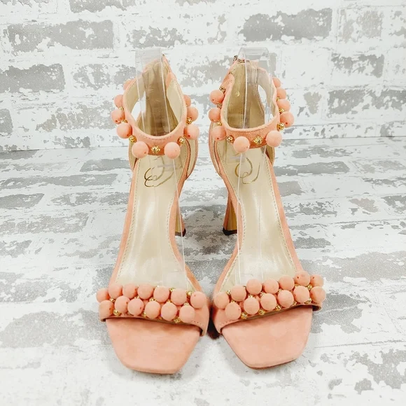 NEW Sam Edelman Luella Canyon Clay Suede Leather Ankle Strap Heeled Sandals O795 - Picture 3 of 15